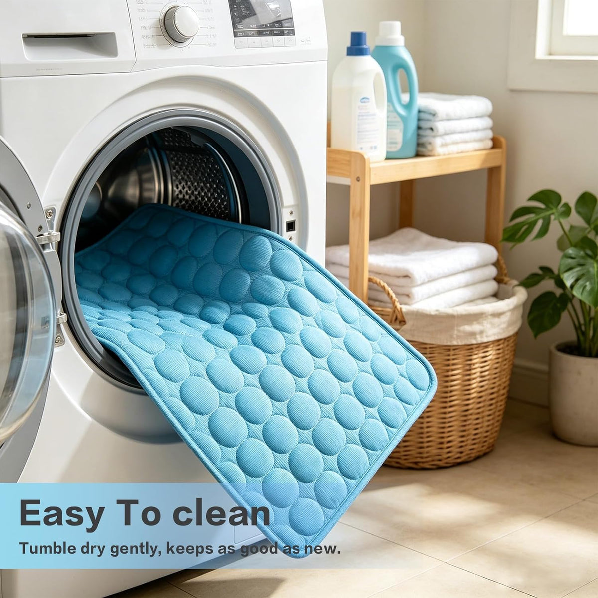 SISROL Arc-Chill Pet Cooling Mat for Dogs Cats, Washable Non-Slip Pad