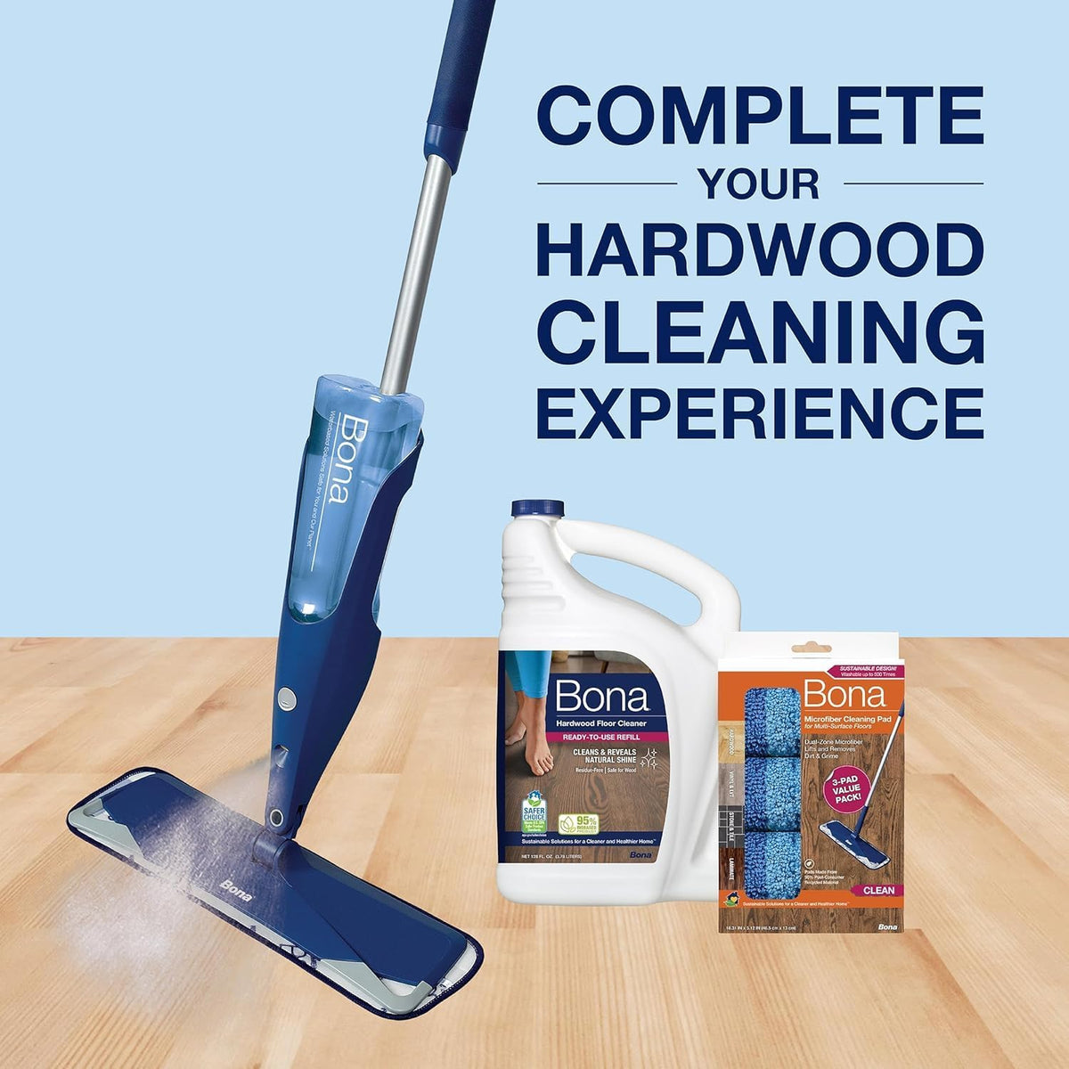 Bona Hardwood Floor Cleaner Refill - 128 Fl Oz - Unscented