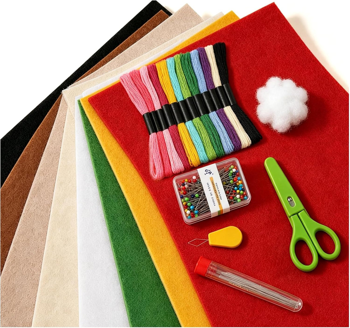 8 PCS Felt Sheets, 11.8"X30"Felt Fabric, 1Mm Stiff Felt, Felt Craft Kit