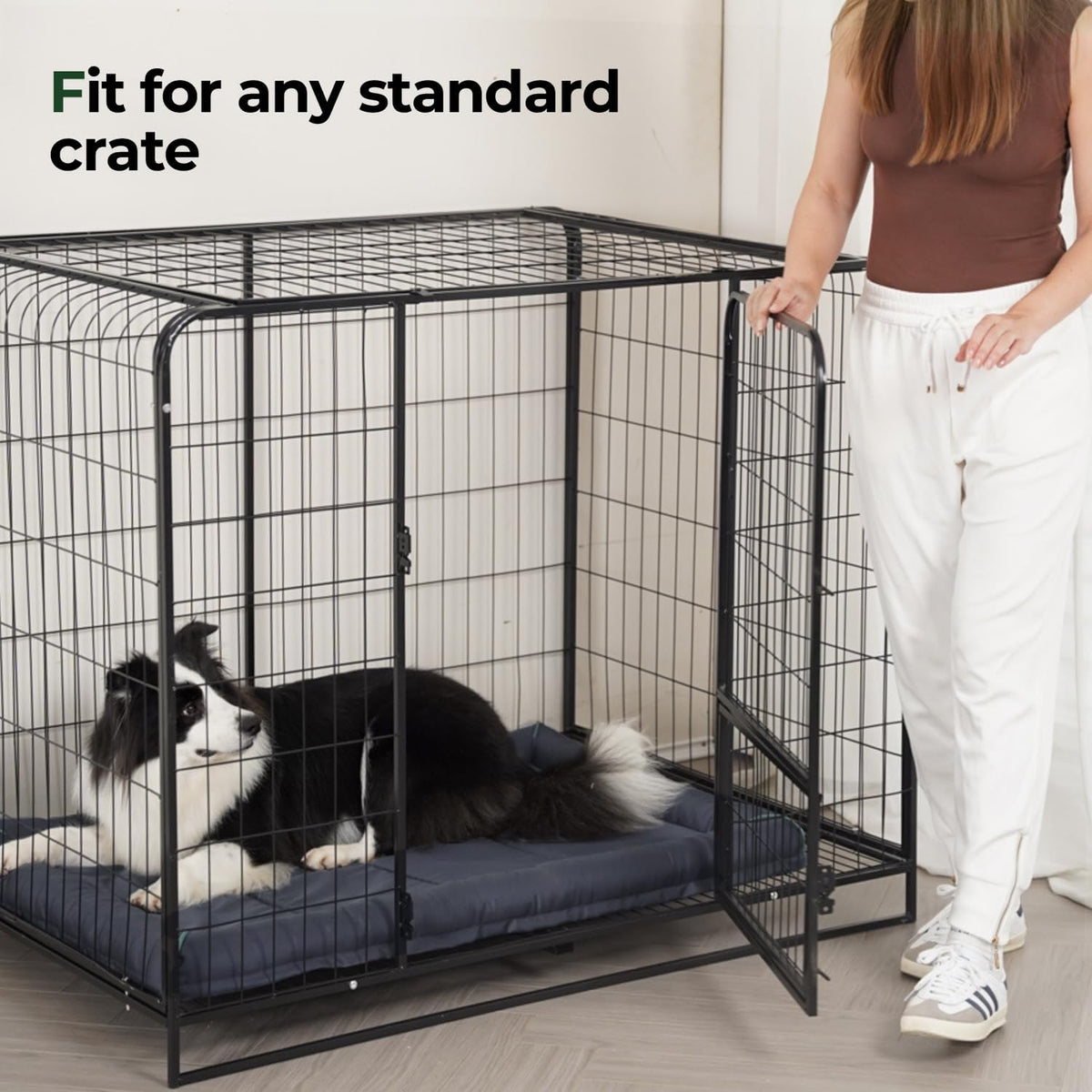 BALANCE Oxford Dog Bed for Small Dogs, Waterproof Dogs Crates Pad Outdoor Dog Crate Mat, Wipe Clean & Easy Rinse, 24 Inch