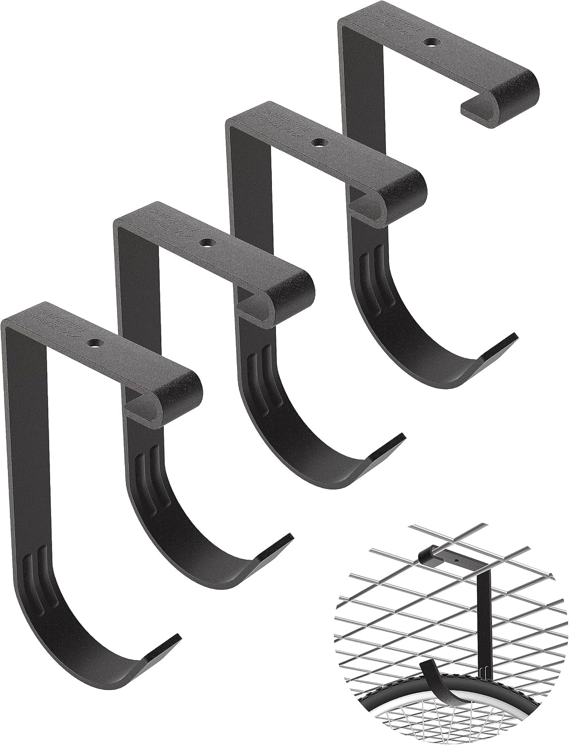 NACETURE Bike Hooks for Garage Ceiling Mount Rack – Heavy Duty Bicycle Hanging Hooks Overhead Garage Storage Rack for Ceiling Hanging Bicycle Shelves Wall Hanger
