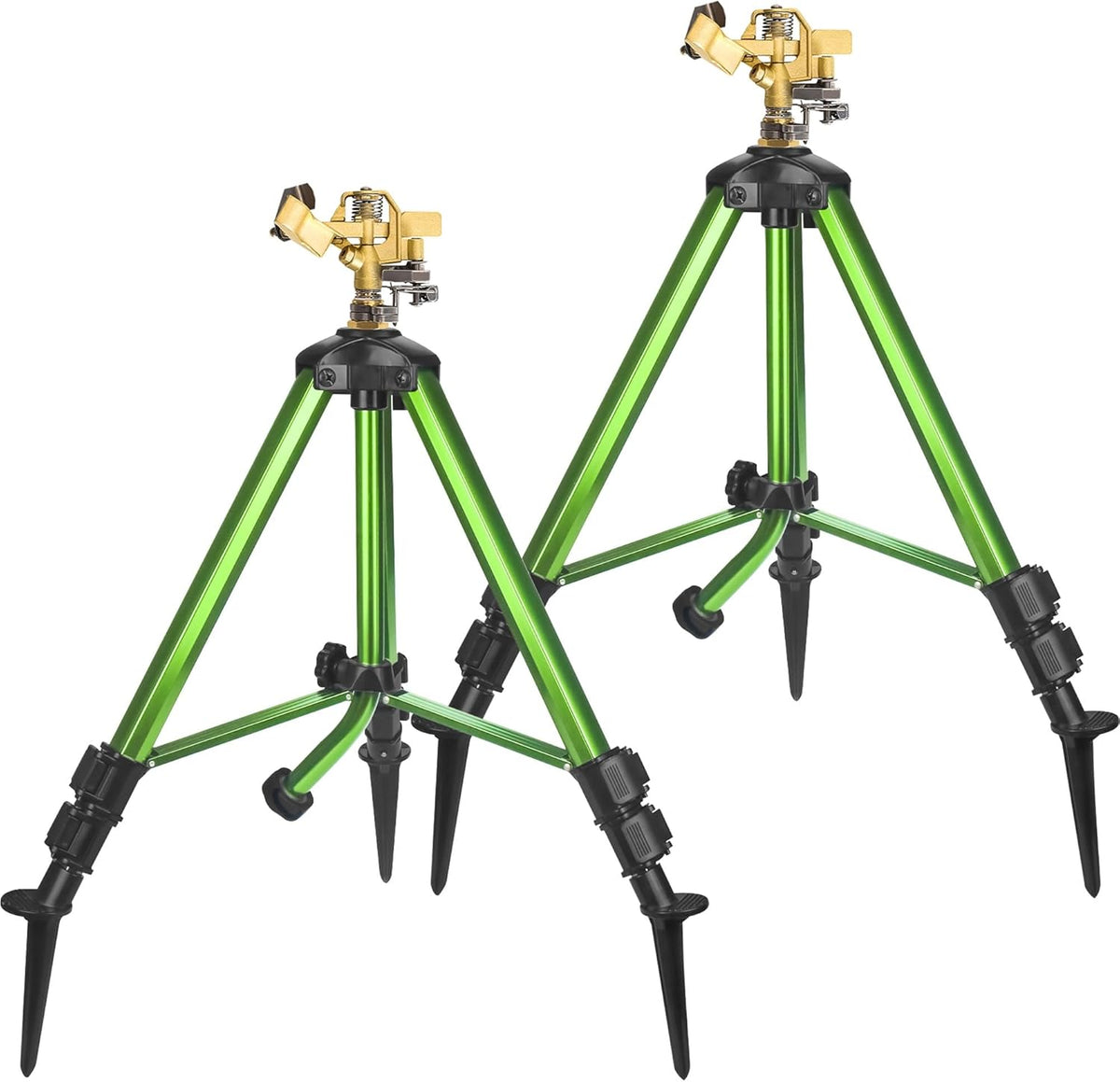 Triumpeek 2 Pack Impact Sprinkler on Tripod Base with Stakes