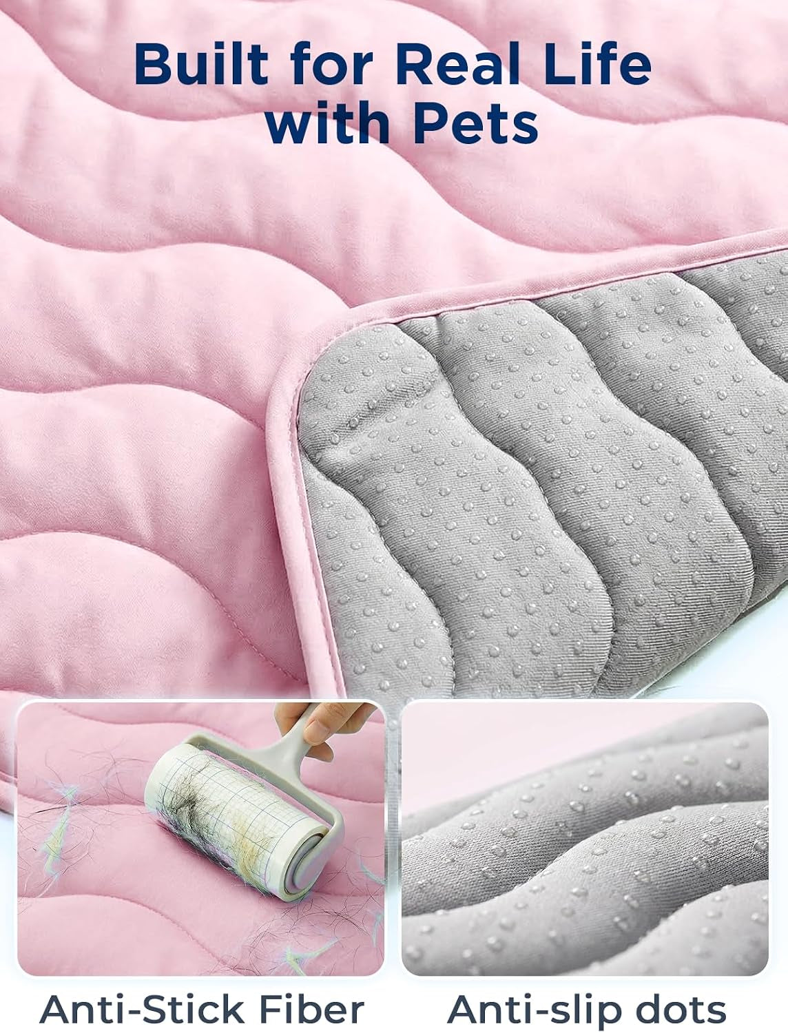 Furrybaby Dog Cooling Mat,Self Cooling Mat for Large Dogs& Cats,Pink