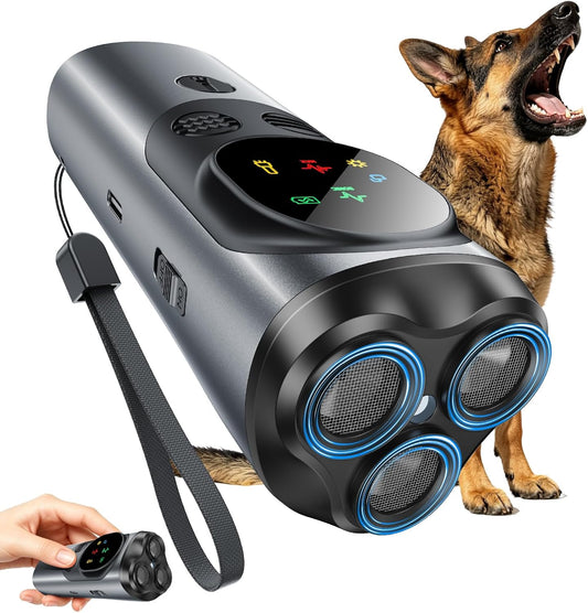 Dog Bark Deterrent Device, 3X Ultrasonic anti Barking Devices