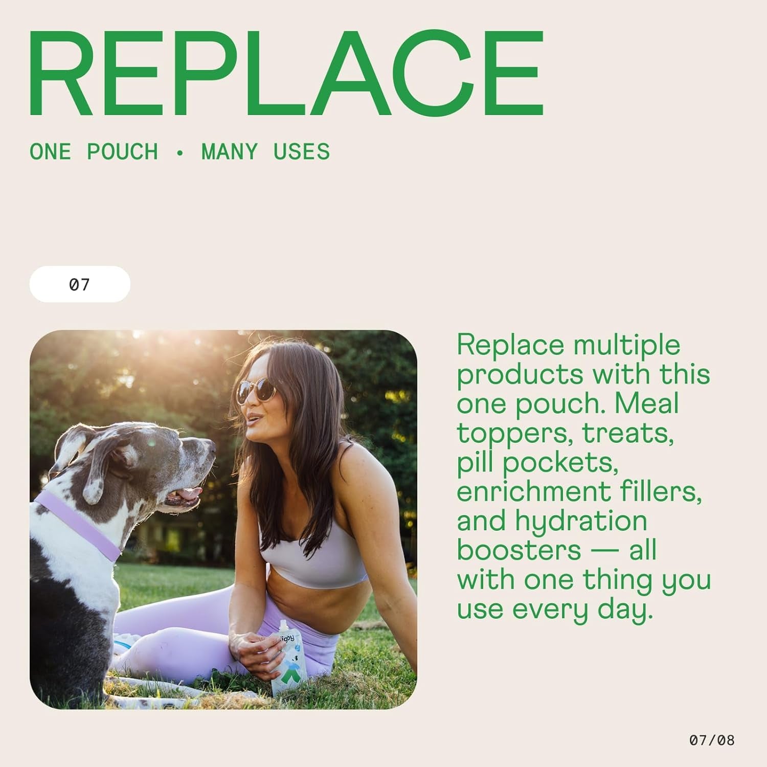 Rigby Organic Grass-Fed Beef Dog Squeeze Pouches — One Pouch Every Day for Meal Topping, Training, Pill Pockets, Lick Mats & Enrichment — Low-Calorie Real Food for Muscle & Recovery Support