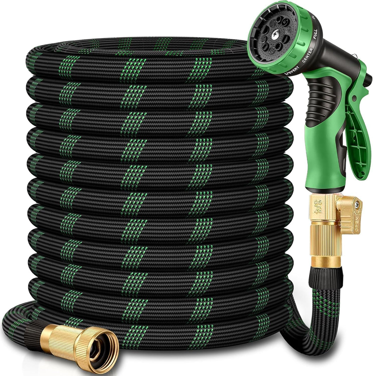 150 Ft Garden Hose,2026 New Improved Lightweight All-Weather Water Hoses, Ultra Durable and Flexible Garden Hose with 10-Function Spray Nozzle, Leak-Free Connections Garden Hose for Yard, Lawn,Outdoor
