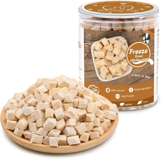 Freeze Dried Cat & Dog Treats, Healthy Chicken Cube Weight Control 5 Ounce