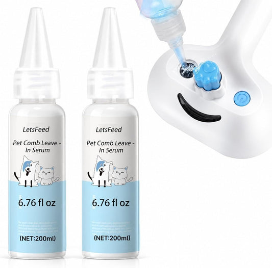 Cat Brush for Shedding, Waterless Shampoo Refill for Dogs (2PCS)