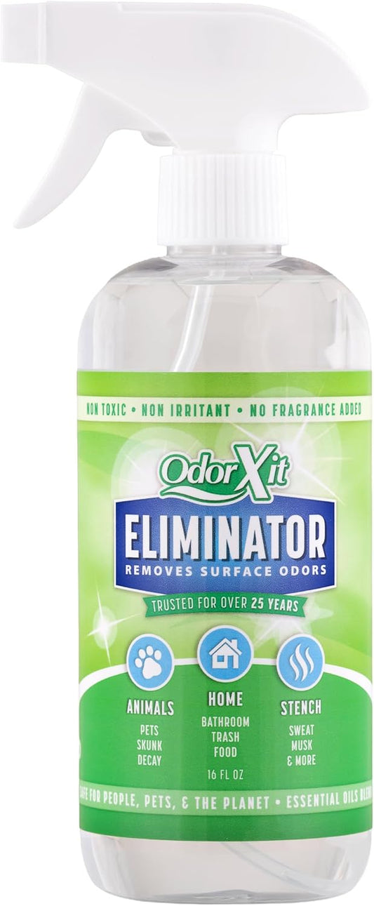 Odorxit Pet Urine Odor Eliminator Spray, Ideal for Cat, Dog Poo and Urine Smell, Versatile & Natural Odor Neutralizer for Home and Outdoor Use, Ready to Use, 16Oz