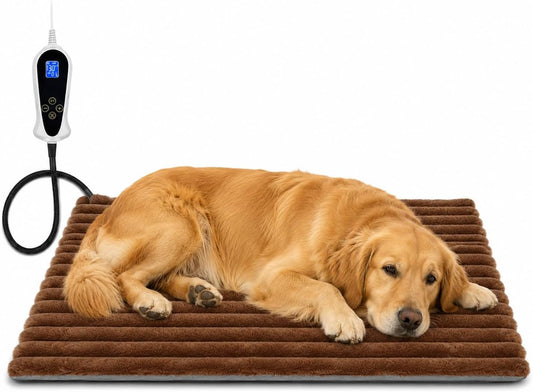 Large Dog Heating Pad 35*24In with Intelligent Time&Temperature Controller