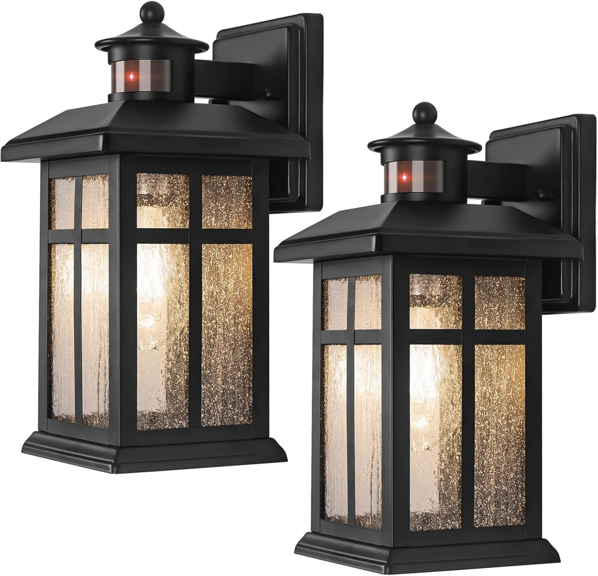 Motion Sensor Outdoor Wall Lights 2 Packs Dusk to Dawn Outdoor Lighting