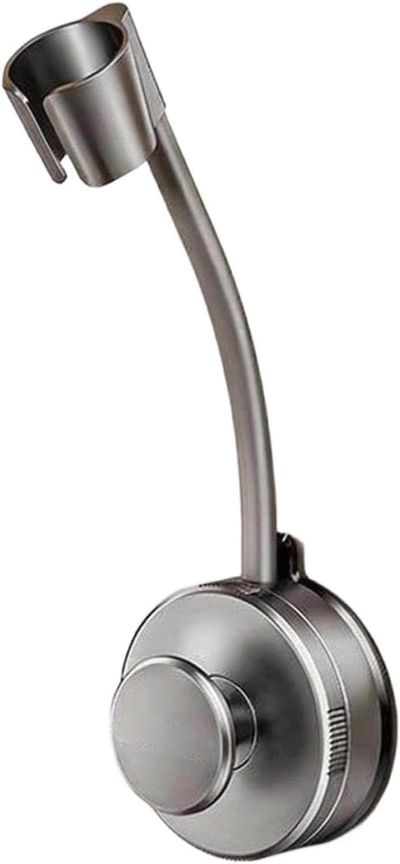 Hands-Free Hair Dryer Holder, Adjustable Wall Mount Stand (Gray)