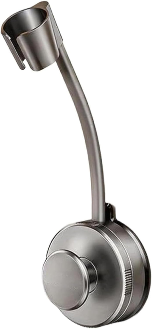 Hands-Free Hair Dryer Holder, Adjustable Wall Mount Stand (Gray)