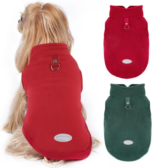 2Pack Fleece Dog Sweaters Vest for Small to Large Dogs