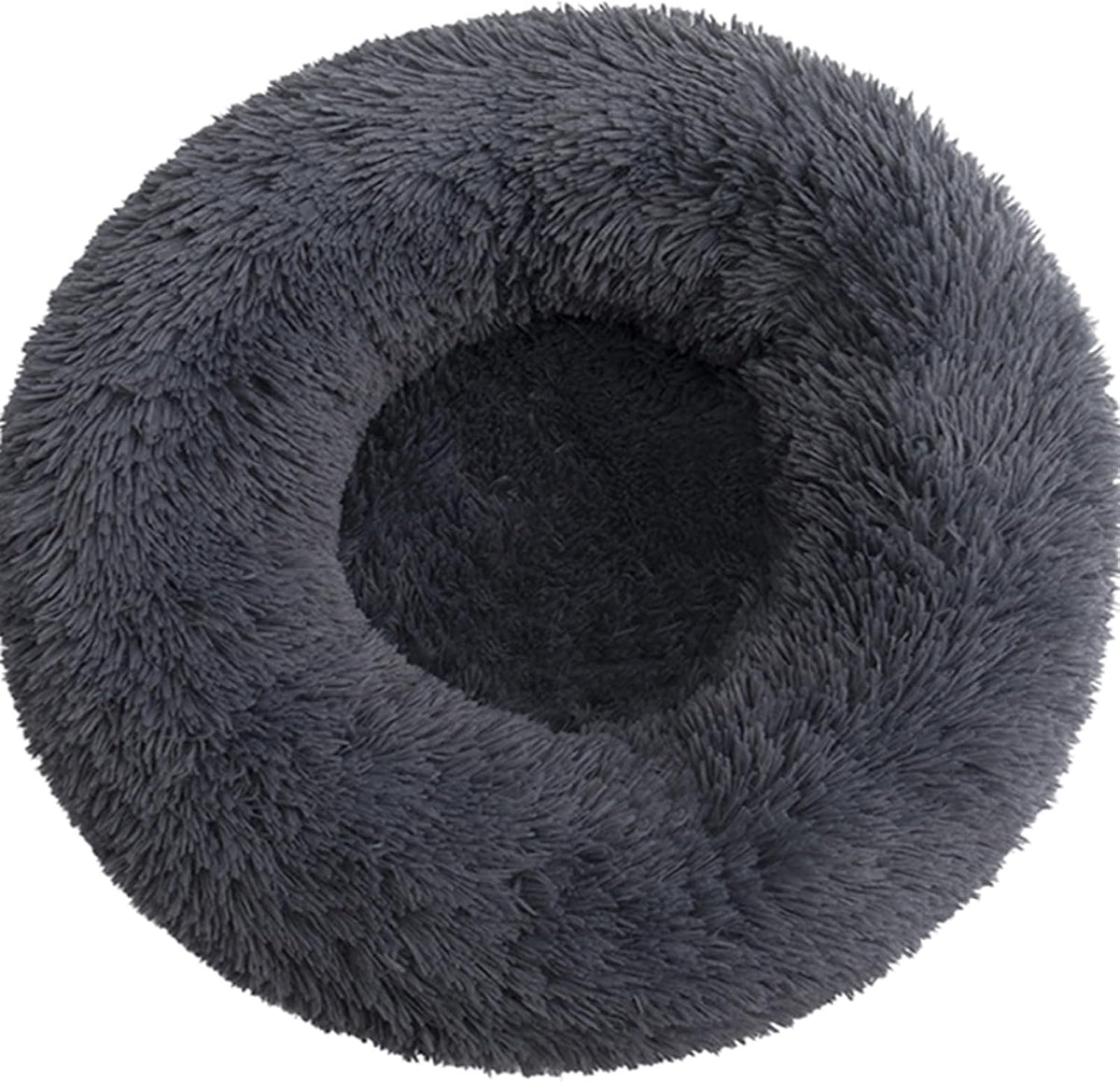 Cat Beds for Indoor Cats, round Donut Small Dog Bed, Dark Gray