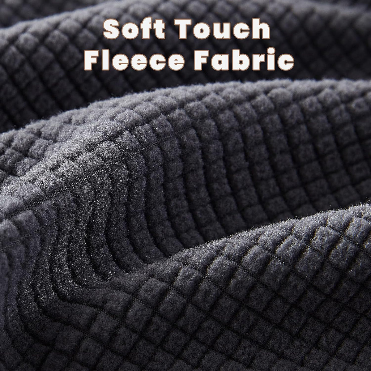 36 Inches Soft Touch Fleece Donut Dog Bed for Large Dogs,Dark Grey