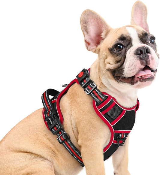 Eagloo Dog Harness No Pull for Medium Dogs, Easy on & off with 3 Buckles
