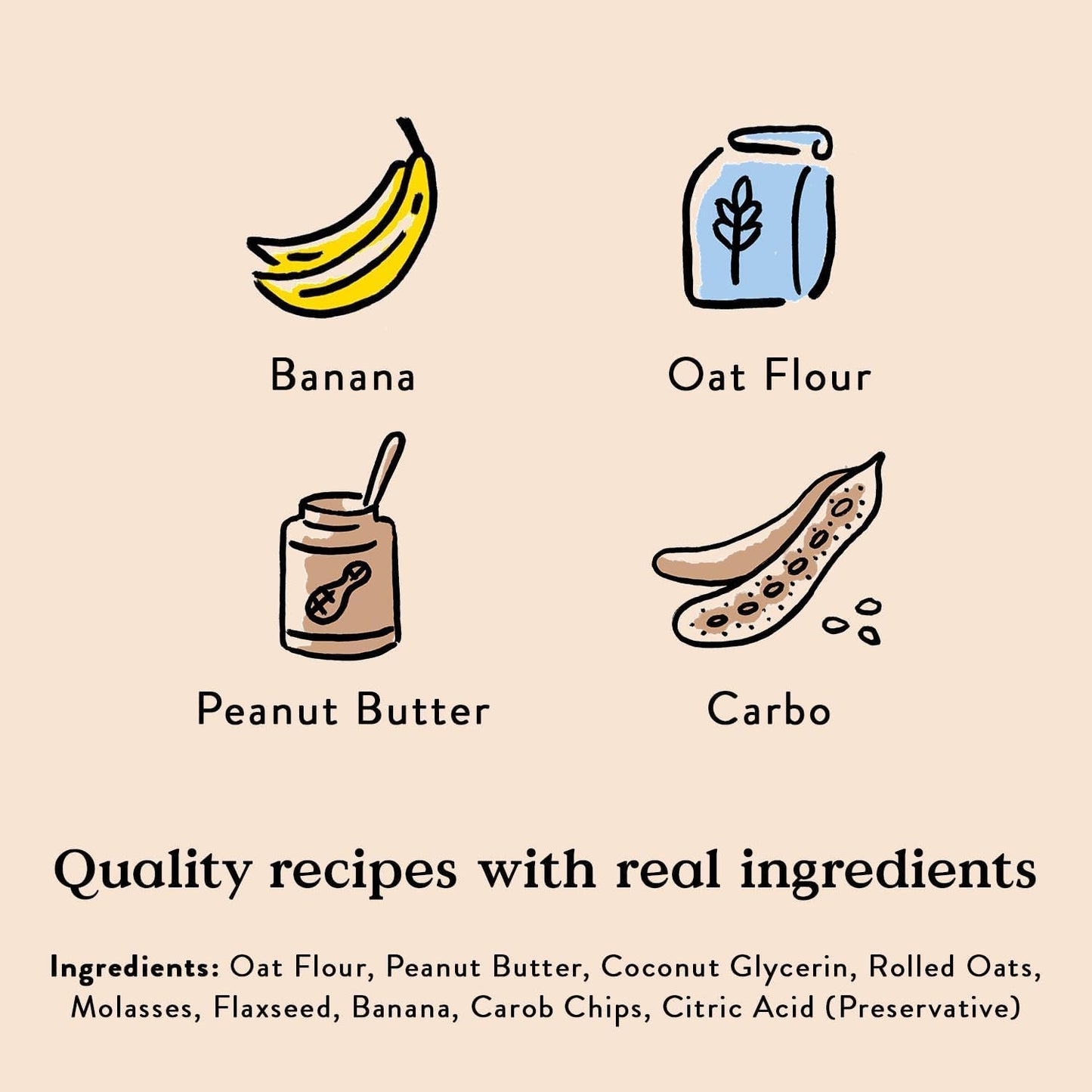 Bocce'S Bakery PB Banana Chip + Berry Smoothie Dog Treat Bundle – Natural, Wheat-Free Soft & Chewy Cookies Made with Real Ingredients and Baked in the USA – 2 Pack Bundle