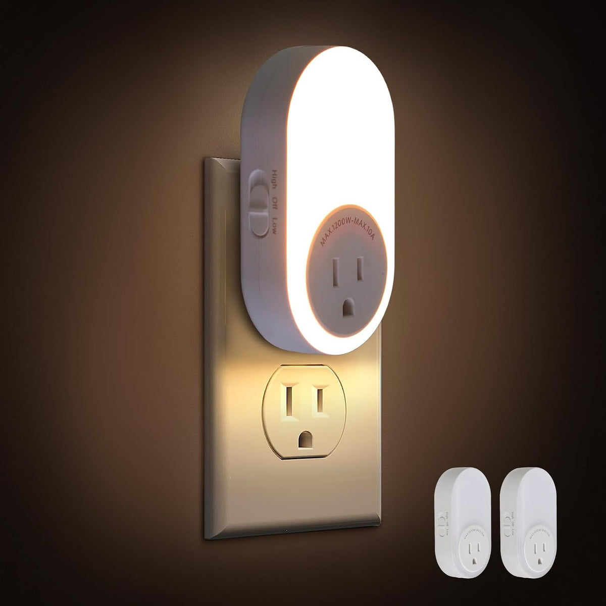 Dawnrise Night Lights Plug into Wall with Power Outlet, CCT 2200K/4000K