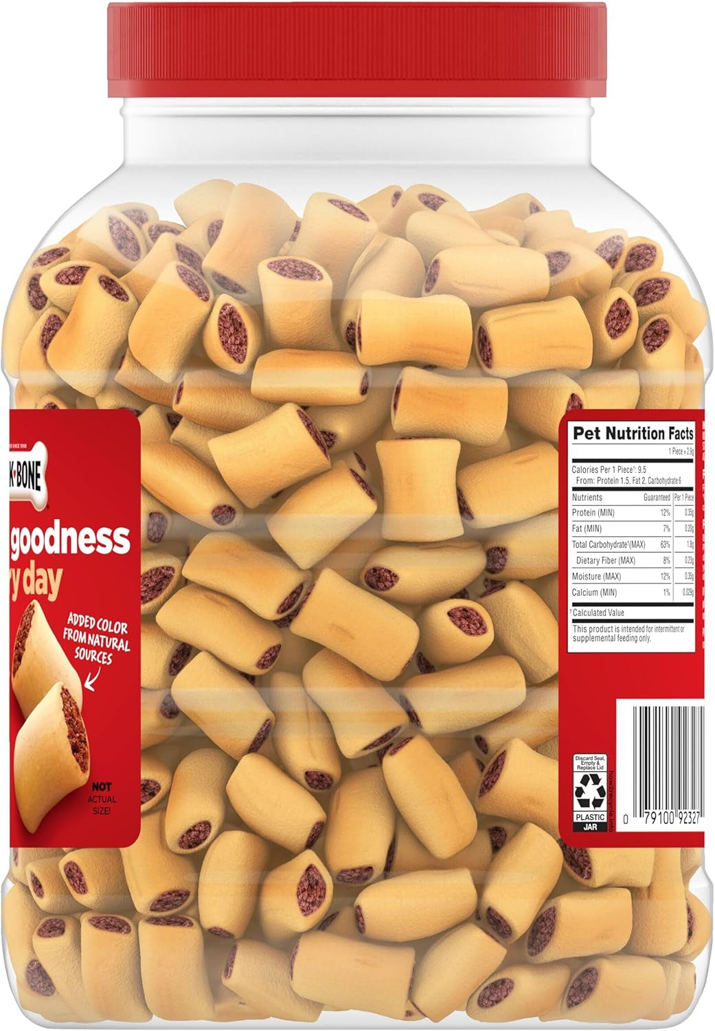Milk-Bone Marosnacks Small Dog Treats with Real Bone Marrow, 40 Oz. Canister