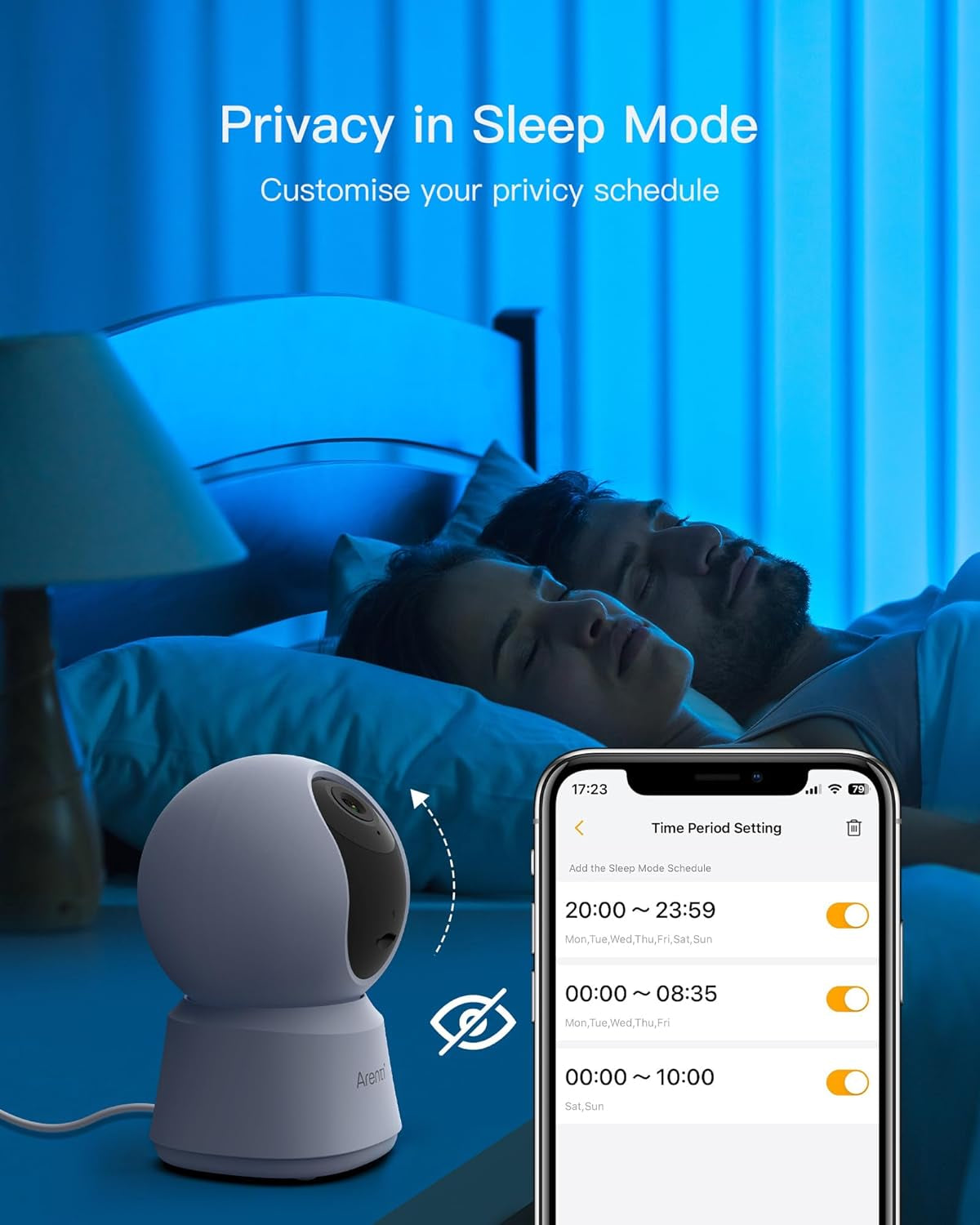 ARENTI 5G Indoor Security Camera, 4MP Pet Camera with Speaker for Dog/Cat, Baby Monitor with Phone App, Dual-Band Wifi, Auto Tracking, Super Night Vision, 2-Way Talk, Cloud & SD Card Storage(P2Q)