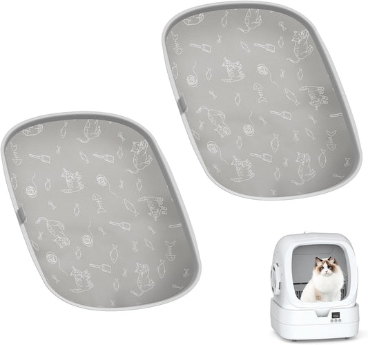 Designed Waterproof Pads for the Bottom of Mintakawa Automatic Litter Box Rollers; Waterproof, Tear-Resistant, Easy to Clean and Replace (Two Pack)