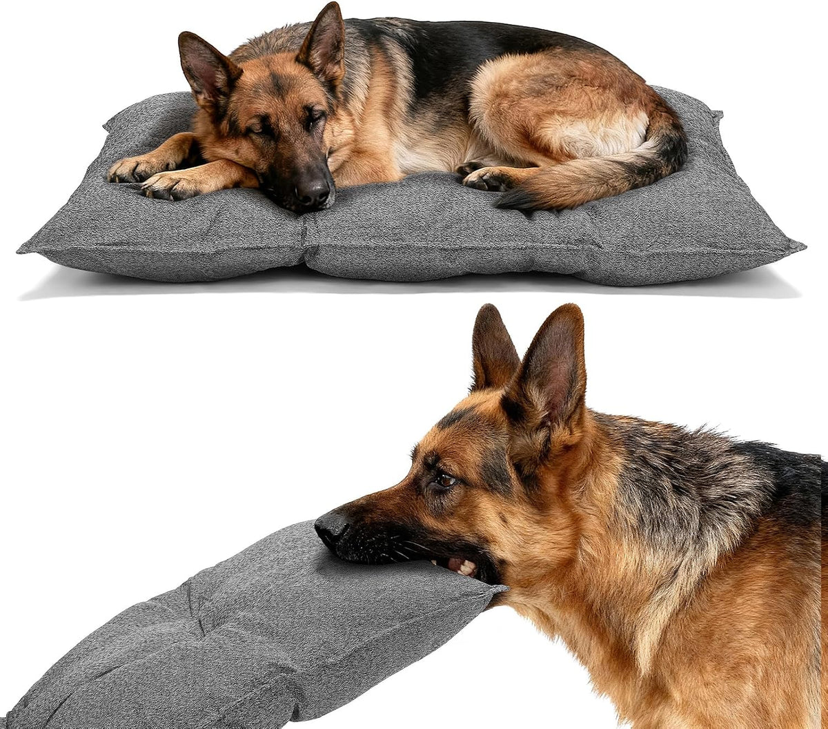 Veehoo Indestructible Dog Bed for Crate, Chew Proof Dog Crate Pad, 35"X22"