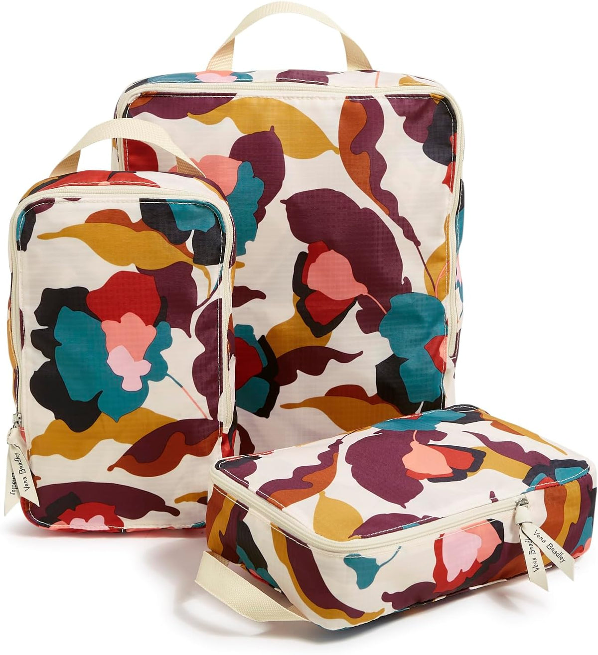 Compression Packing Cube 3-Piece Set, Immersed Blooms Jewel, One Size