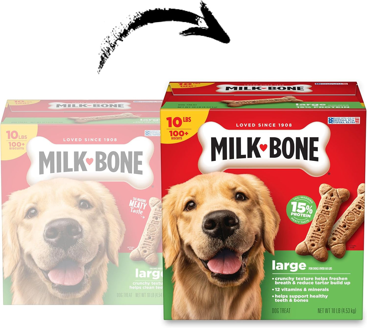 Milk-Bone Original Biscuits, Large Dog Treats, 10 Lb. Box