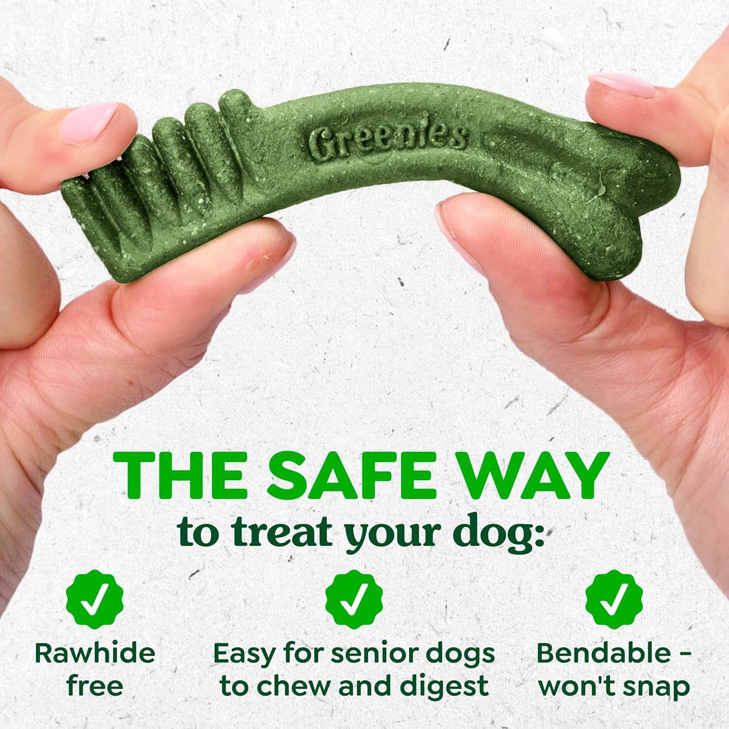 Greenies Dental Treats for Dogs, Veterinarian-Recommended Aging Care Adult Natural Dental Dog Treats, Teenie Size, 27 Oz. Pack, 96 Count