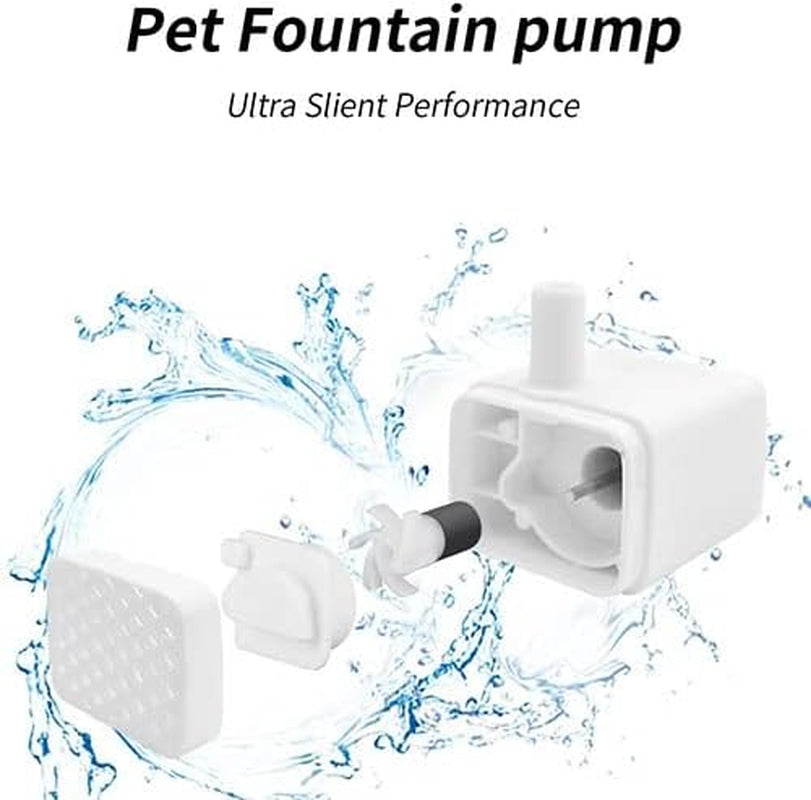 Water Pump for Pet Fountain,Smart Cat Water Fountain-White HB-200