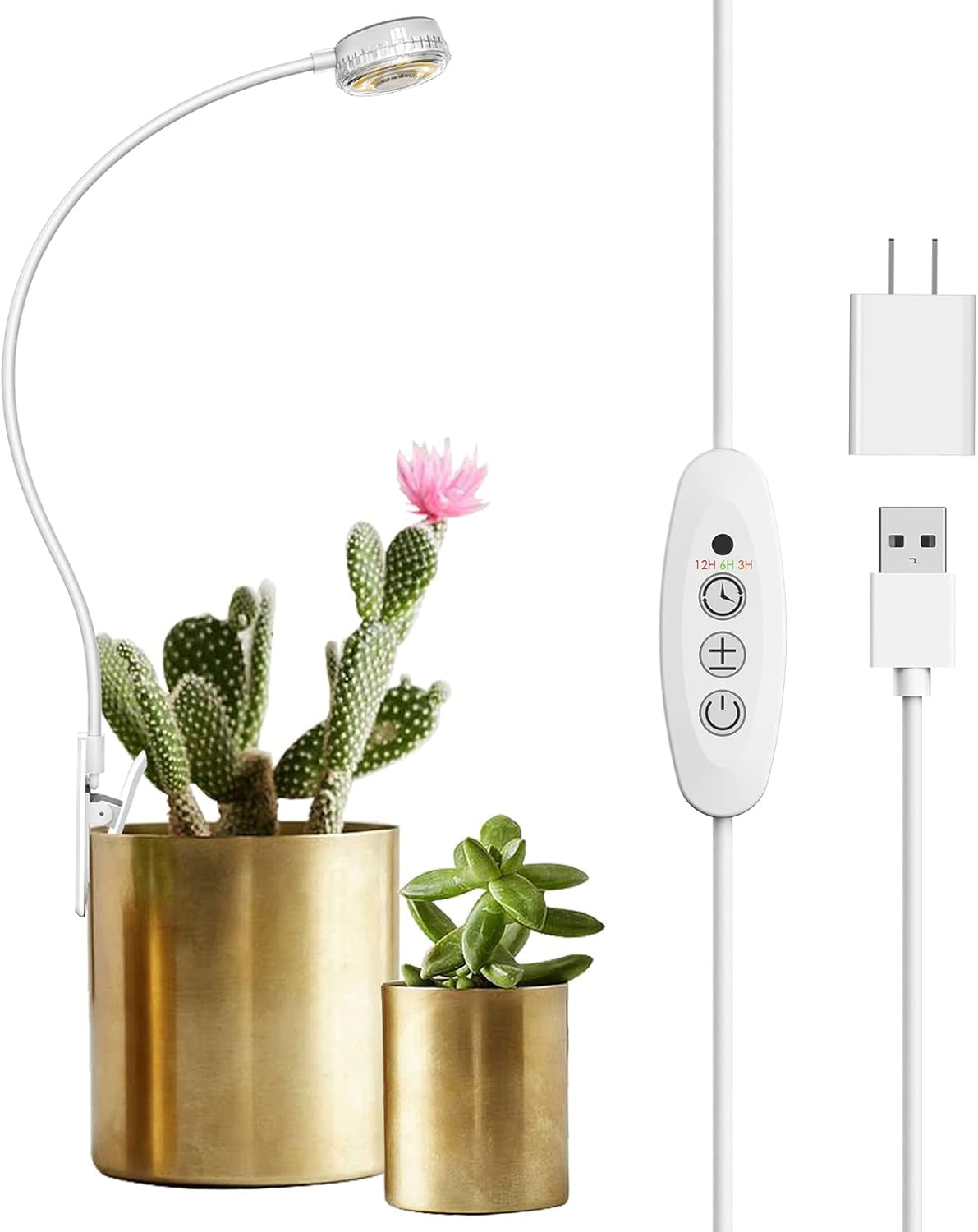 SANSI Grow Lights for Indoor Plants, Pot Clip-On Plant Light, 1-Pack