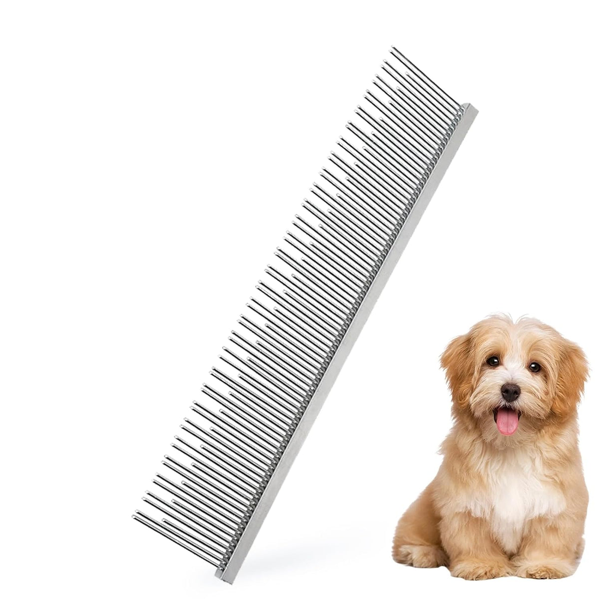 Professional Pet Stainless Steel Comb for Dogs&Cats 6.1In/15.5Cm