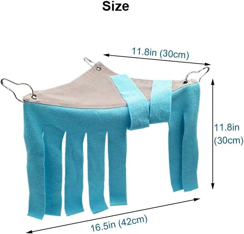 RIOUSSI Guinea Pig Hideout Hideaway Corner Fleece Toys Cage Accessories