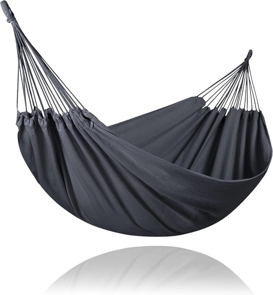 SUNCREAT Extra Large 2 Person Hammock for Camping, Dark Gray