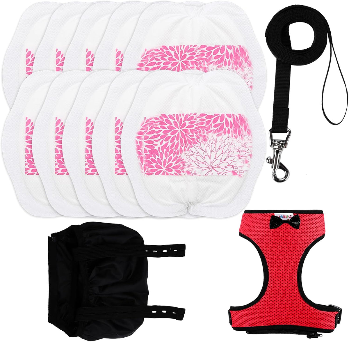 Adjustable Chicken Harness Diaper (5.4Ft Leash) – Breathable & Washable Secure Training for Hens, Ducks & Chicks | Outdoor Walking & Discipline Solution