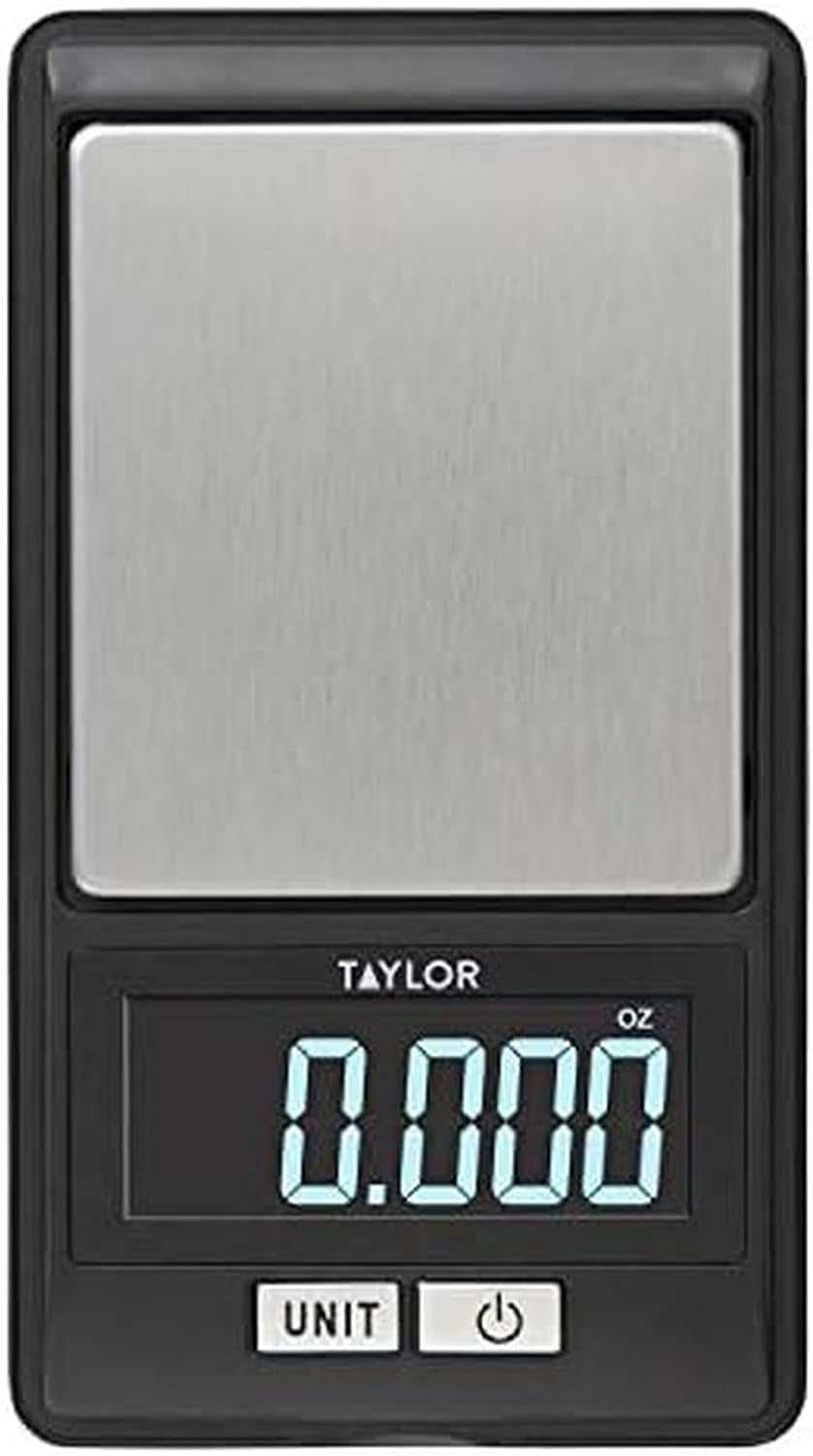 Taylor High-Precision Digital Portioning Scale, 16OZ/500G Capacity - Black