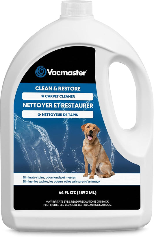 Vacmaster CCS03 Carpet Cleaning Shampoo Solution for Stain Removal 64 Oz