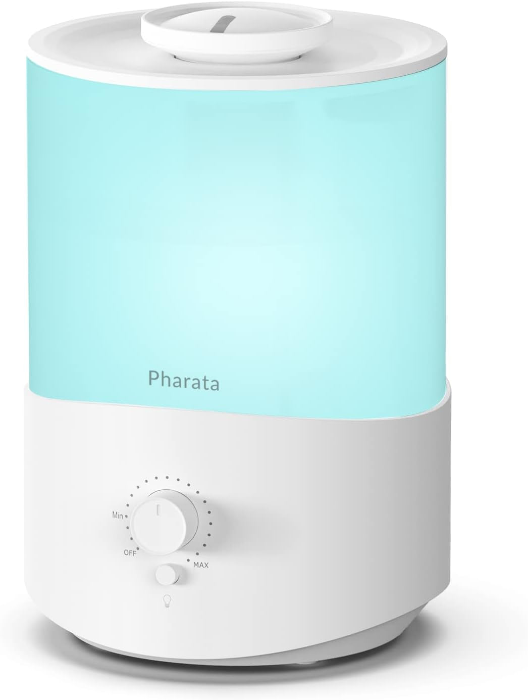 Pharata Humidifiers for Bedroom Large Room, 2.5L Cool Mist Humidifier with Essential Oil Diffuser, Top Fill Humidifier for Baby, Home, Plant, Ultrasonic Humidification for Whole House, Auto Shut-Off