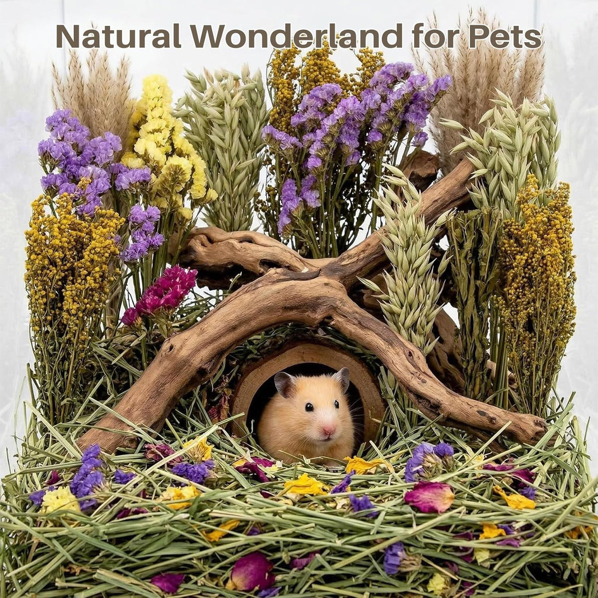 Sukh 42Pcs Hamster Sprays Natural - Sprays & Forage for Small Animals