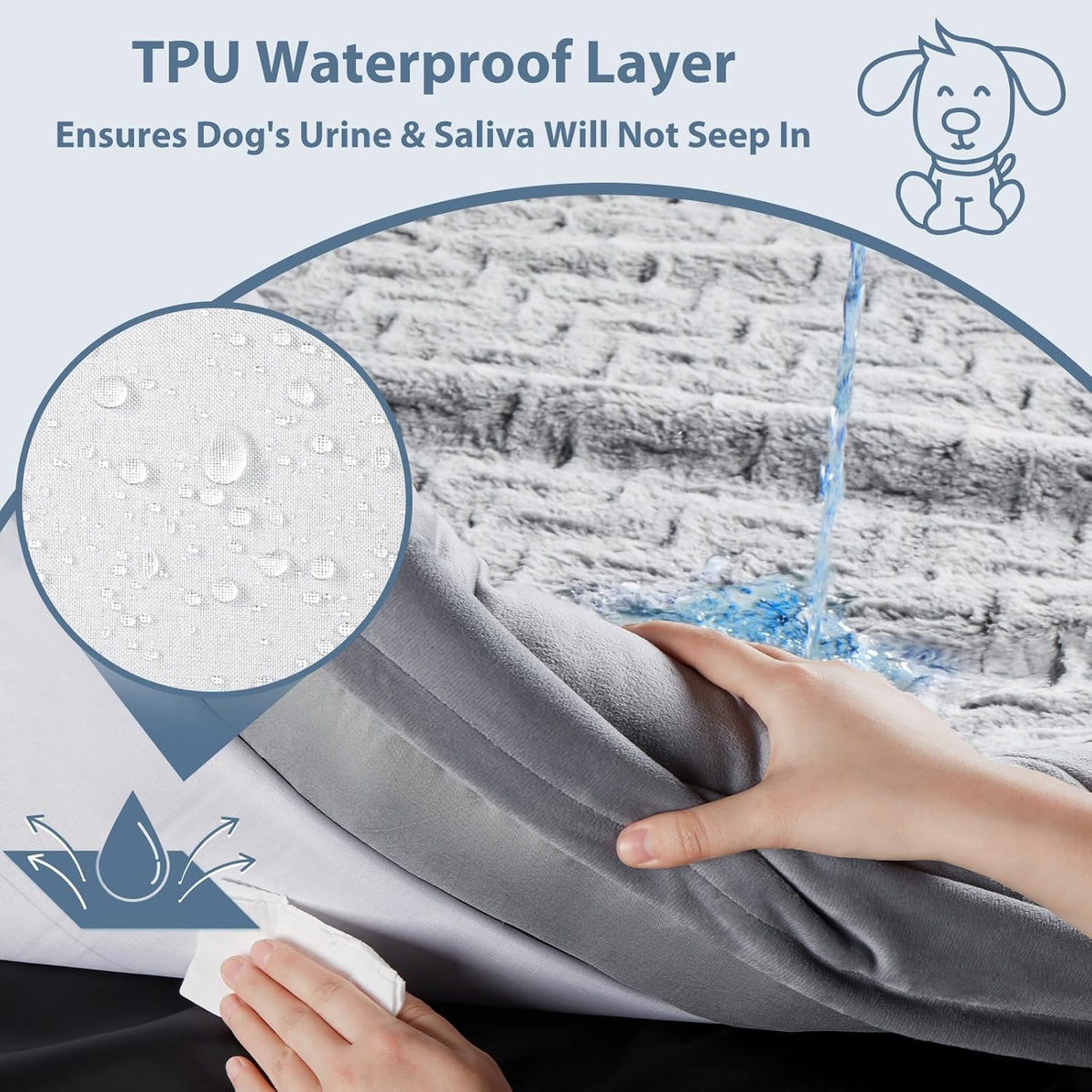WNPETHOME XXL Extra Large Orthopedic for Senior Dog Bedcomfy Sleeping
