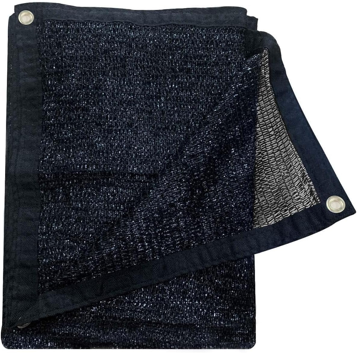 Cool Area Sun Shade Cloth with Grommets for Garden, 55% 6.5X10Ft, Black