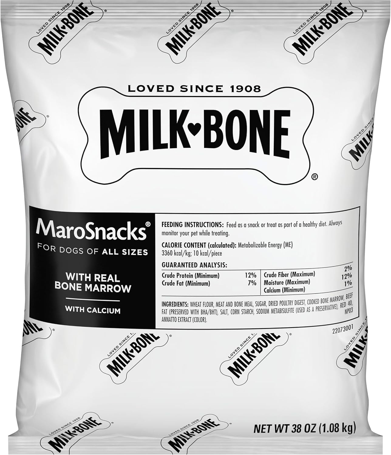 Milk-Bone Marosnacks Dog Treats, 38 Ounce Refill Packs (Pack of 2)