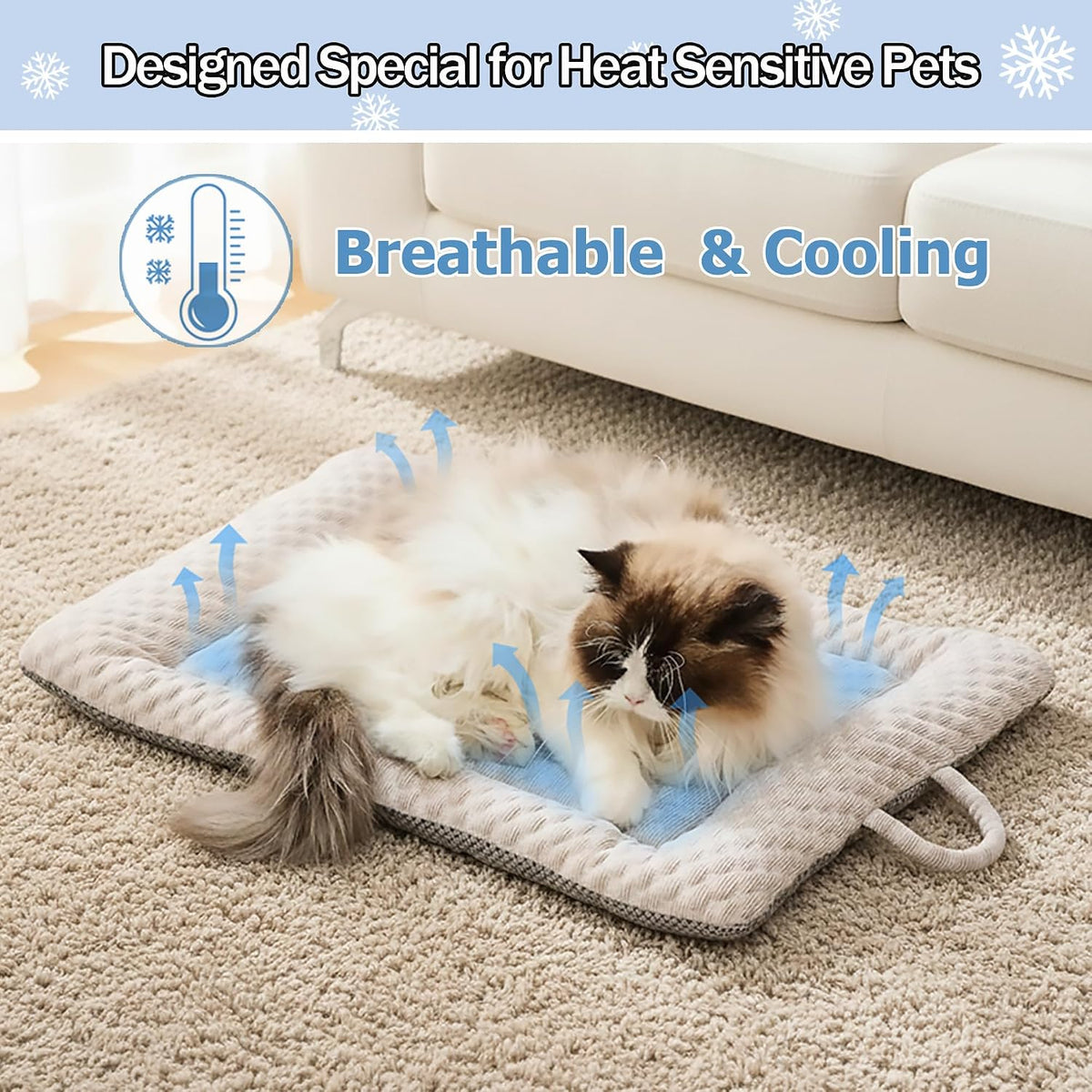 Petpals Summer Cooling Mat for Dogs and Cats with Gel Insert, 23" X 17"