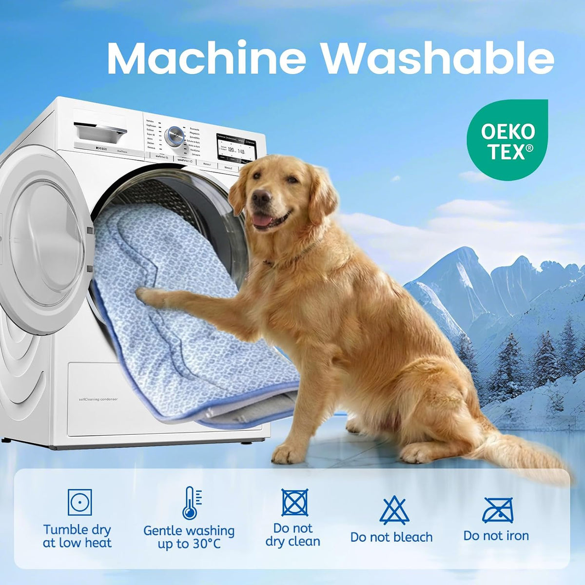 Cat Cooling Mat, Thick Cooling Mat for Dogs with PCM & Thermochromic Tech, Dual-Sided Durable Waterproof Cool Pet Bed Mat for All-Year Use, Q-Max>0.5, Machine Washable, Non-Toxic - S(17" X 23")