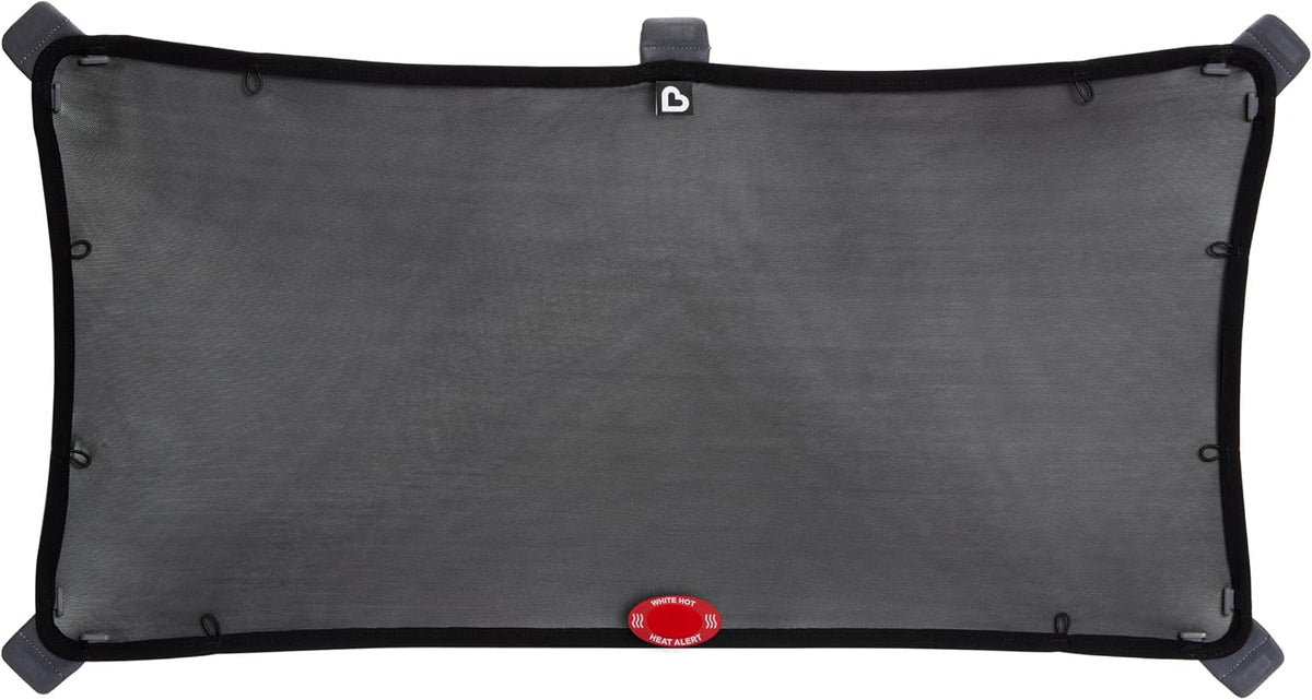 Munchkin Brica Magnetic Stretch-To-Fit Car Window Shades, Black, 1 Pack