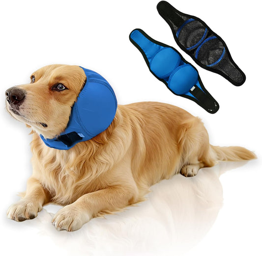 Waterproof Dog Ear Covers & No Flap Ear Wrap for Bathing,Drying