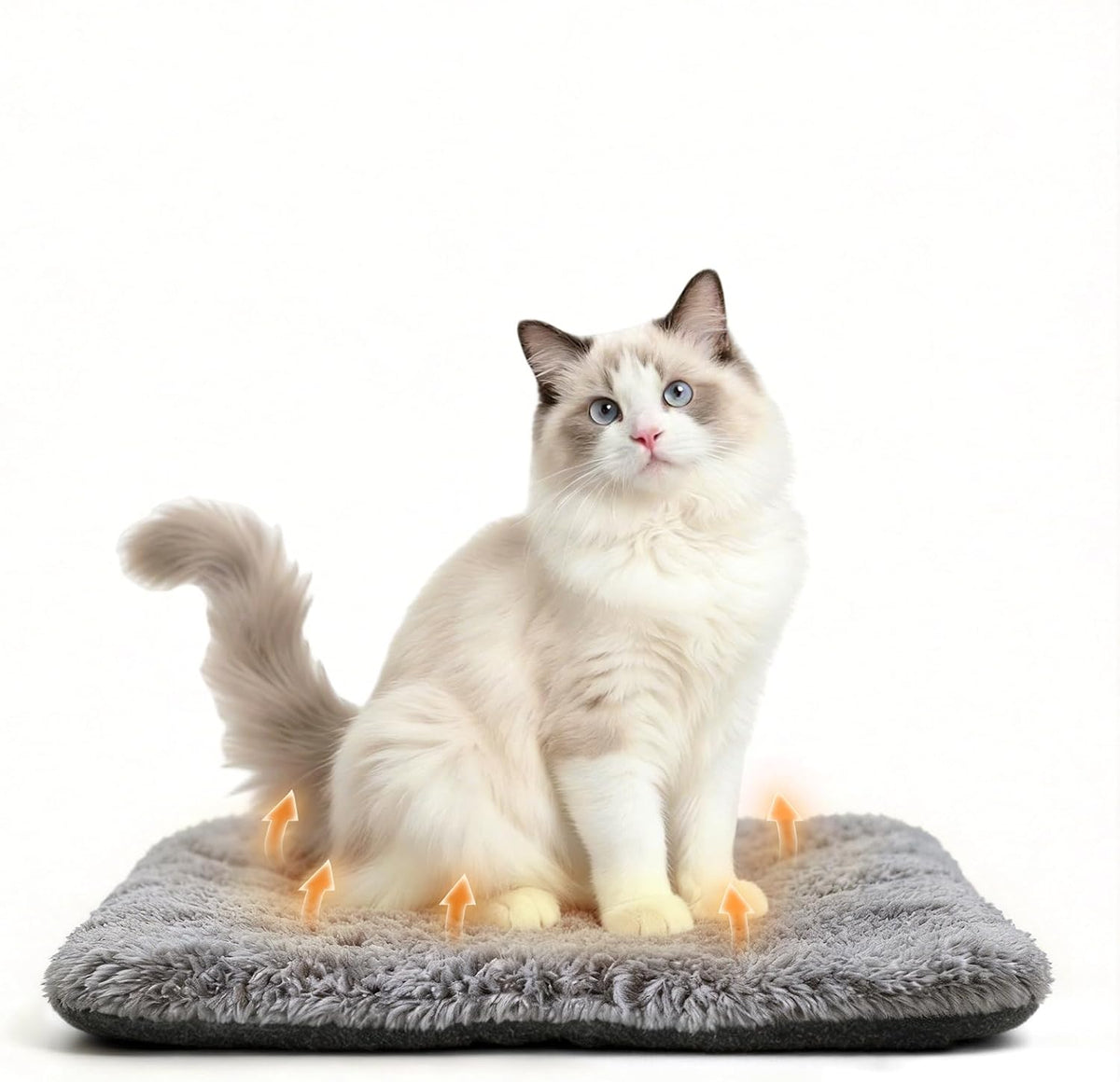 Mufico Self Warming Cat Bed Mats, Black, 19.6"X 15.7"