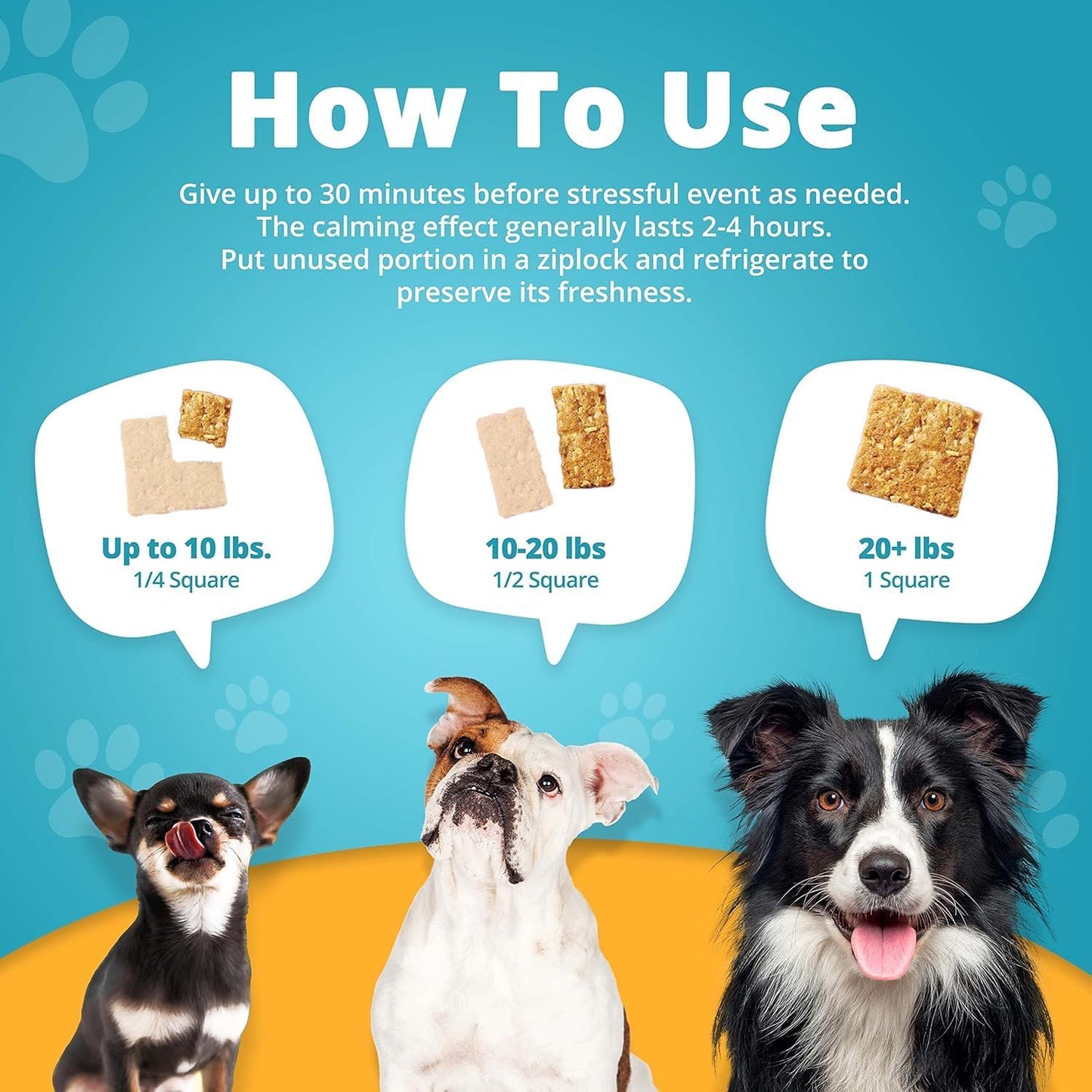 Heavenly Hounds Peanut Butter Chews - Anxiety Relief for Dogs - Natural Ingredients - No Hemp Calming Snacks, 2 Oz - Pack of 4