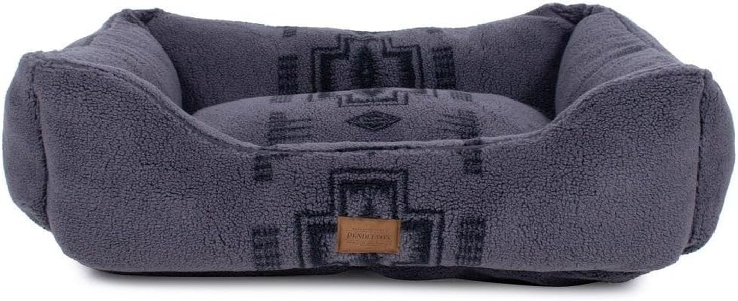 Pendleton Harding Tonal Berber Kuddler Dog Bed in Gray, M